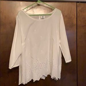 Old Navy white cotton top